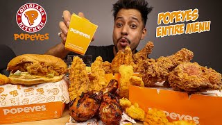 POPEYES BOLD CHICKEN SANDWICH CRISPY FRIED CHICKEN CHICKEN TENDERS SWEET CHILLI CHICKEN MUKBANG [upl. by Gerfen]