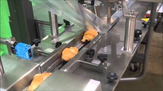 Flow wrap packaging of croissants at 60ppm [upl. by Ynehpets]