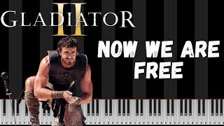 Gladiator 2 Soundtrack  Now We Are Free Piano Tutorial  Hans Zimmer [upl. by Maible]