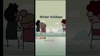 winter holidays  funny 🤣 hartooz  viralvideo [upl. by Malchy227]