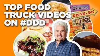 Top DDD Food Truck Videos with Guy Fieri  Diners DriveIns and Dives  Food Network [upl. by Isbella]