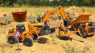 RC HUINA construction company Excavator Nakladač nákladní auto [upl. by Ia]