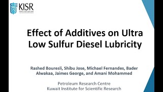 Diesel Lubricity ULSD [upl. by Margeaux]