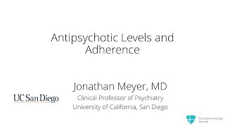 Antipsychotic Plasma Levels and Adherence [upl. by Dorinda]