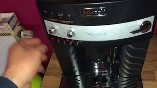 Einstellung der AutoAbschaltung DeLonghi Magnifica ESAM Kaffeevollautomat Bedienung Anleitung [upl. by Rednasela]