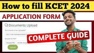 KCET 2024  STEP BY STEP EXPLANATION OF KCET APPLICATION FORM 2024 FILLING  KCET APPLICATION 2024 [upl. by Ettennan]