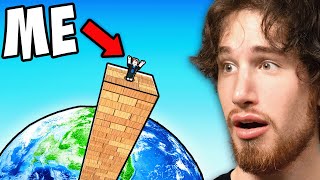 Worlds LARGEST JENGA CHALLENGE in Roblox [upl. by Setarcos]