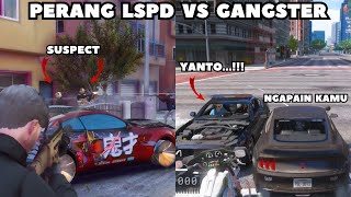 PERPERANGAN LSPD VS GANGSTER  GTA V ROLEPLAY [upl. by Faunia]