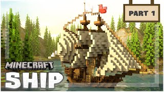 Minecraft How to build a Ship  Tutorial 1 [upl. by Manaker568]