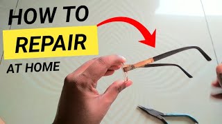 Chasma frame  repair eyeglasses frame at home  Om Talk [upl. by Romaine292]