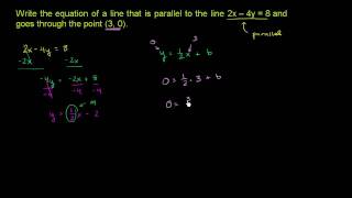 Parallel Line Equation [upl. by Aicilat]