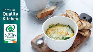 Baked Eggs with Creamy Spinach [upl. by Jaquith]