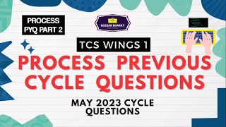 Process Previous Cycle Questions P2  TCS WINGS 1 2024 [upl. by Retlaw]