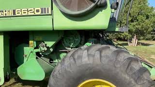 John Deere Sidehill 6620 Combine [upl. by Mignon174]