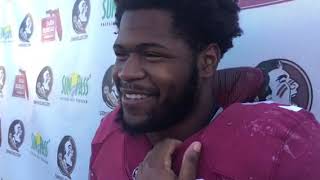 Florida State LB Dontavious Jackson on position switch more [upl. by Maggie]