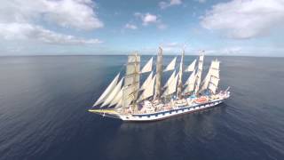 Star Clipper  Royal Clipper meet at Sea [upl. by Esemaj599]