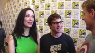 2013 SDCC  Eddic McClintock and Joanne Kelly Warehouse 13 are hilarious w Cody Deal [upl. by Isus]