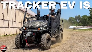 Trackers New Electric Side by Side Get Dirty with the EV IS [upl. by Mae]