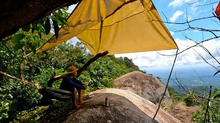 បោះតង់លើភ្នំមើលខែ និងពពក Camping look the moon and clouds on the mountain Eps103 [upl. by Lubin]