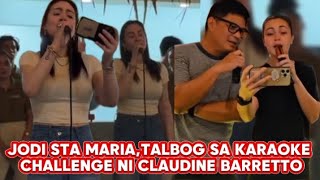 CLAUDINE BARRETTO PANALO SA VIDEOKE CHALLENGE nila ni JODI STA MARIA [upl. by Erolyat]