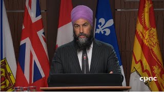 NDP Leader Jagmeet Singh outlines a motion on residential school graves – June 2 2021 [upl. by Havener]