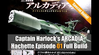 Ep01 Arcadia 84 quotSpace Pirate Captain Harlockquot Hachette Collections Japan Full Build [upl. by Jordon708]