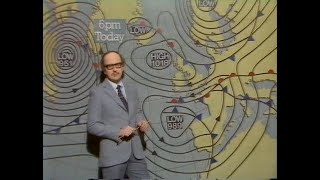 Here is the Weather  with Michael Fish Monday 11th January 1982 BBC1 [upl. by Huxley801]