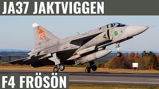 JA37 VIGGEN  F4 FRÖSÖN  SWEDISH AIR FORCE  SAAB 37 JAKTVIGGEN [upl. by Okire402]