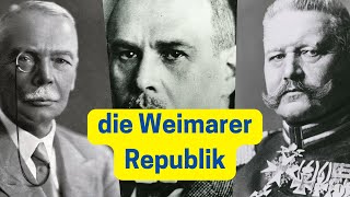 Was geschah in der Weimarer Republik  19201923 [upl. by Eanad]