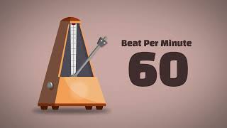 60 BPM Metronome 1Hour [upl. by Esilram]