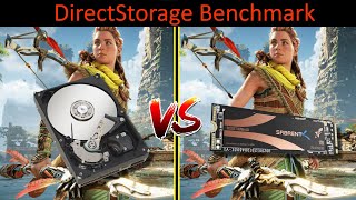 Horizon Forbidden West can work on HDD  Direct Storage Benchmark [upl. by Eey]