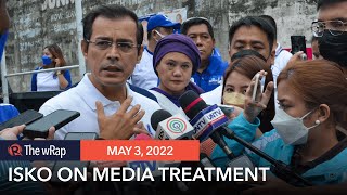 Isko Moreno No banning reporters shutting down media outlets in my presidency [upl. by Hilde]