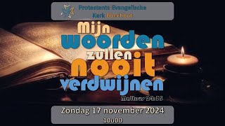 Kerkdienst VPKB Boechout 17 november 2024 [upl. by Aziar]