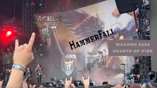 Hammerfall at Wacken 2023  Hearts of Fire 💕🔥 [upl. by Harad]