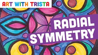 Radial Symmetry Art Tutorial  Art With Trista [upl. by Eiramlehcar]