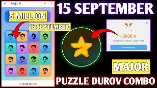 ⭐ 22 September Major Daily Combo Puzzle Durov  Major Daily Combo  Major Airdrop  Puzzle Durov 🌟 [upl. by Ahsratan]