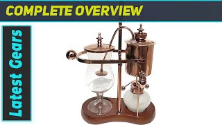 Nispira Belgian Belgium Royal Family Balance Syphon Siphon Coffee Maker Vacuum Brewing System [upl. by Hcab]