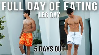 5 GIORNI ALLA GARA  LEG DAY  FULL DAY of EATING [upl. by Deni]