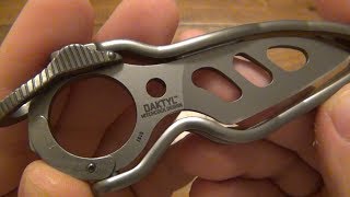 STRANGE KNIVES  CRKT Daktyl WORST Blade Steel VERY Fun Design [upl. by Coe]