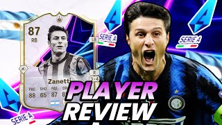 87 ON THIS DAY ICON ZANETTI SBC PLAYER REVIEW FC 25 ULTIMATE TEAM [upl. by Eno]