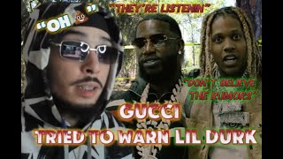 GUCCI REALLY TRIED TO SAVE LIL DURK Lil Durk  Rumors Ft Gucci Mane Reaction SHOCKING [upl. by Flemming560]