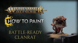 How to Paint Battleready Clanrat [upl. by Lonnie123]