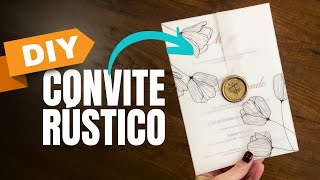 DIY Convite de casamento rústico [upl. by Barn]