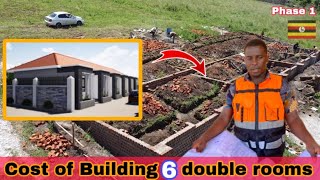 Materials used to build 6 double rooms in Uganda 2024 [upl. by Janeva]