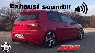 GTI MK6 DSG Sound non resonated exhaust Stage 1 Apr [upl. by Nerrol173]