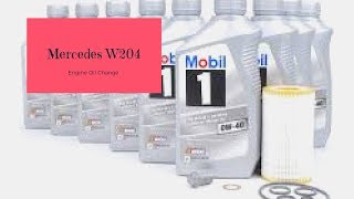 HOW TO CHANGE ENGINE OIL ON MERCEDES W204  Why Does Mercedes Charge so MUCH [upl. by Banerjee]