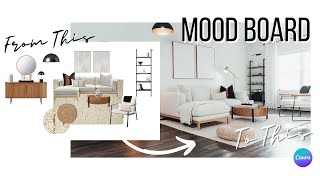 INTERIOR DESIGN  HOW TO CREATE A MOOD BOARD  Step By Step Guide [upl. by Inneg964]