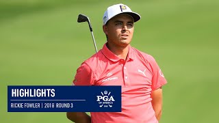 Every Shot from Rickie Fowlers Third Round  PGA Championship 2018 [upl. by Kutchins]