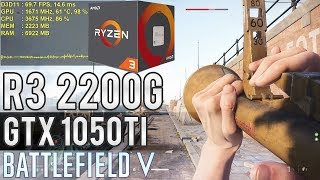 Teste BF5 Multiplayer  R3 2200G  GTX 1050 Ti  8GB RAM  Full HD Low vs Médio  Gargalou [upl. by Zetneuq]