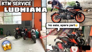 KTM showroom purchase spare part 390 KTM no sale spare part KTM￼ agency 😡 [upl. by Eniamreg]